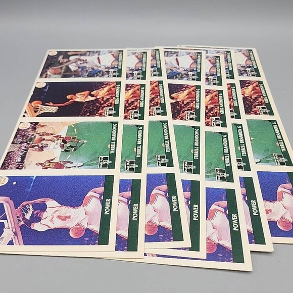 1991 Front Row Uncut Promo Strip Draft Pics Johnson Anthony Brandon Teheran - Picture 15 of 15